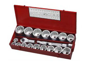 1" Набор инструмента 12-гранный 21 пр. (1-7/16"-3-1/8") (8211S)