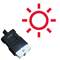 Подсветка в разъеме автосканера Delphi ds150e VCI