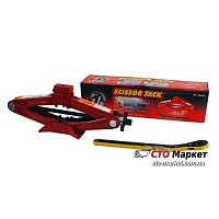 Домкрат механический ромбовидный 1 т с трещоткой Кинг Рой W-2000 (8565)