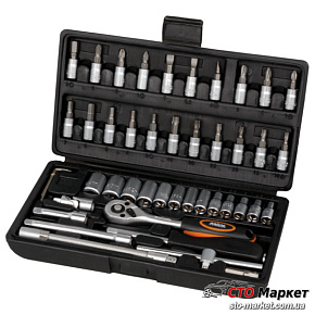 Набор инструмента 46 ед.,1/4 4-14 мм, биты 21 ед., Миол (58-160)