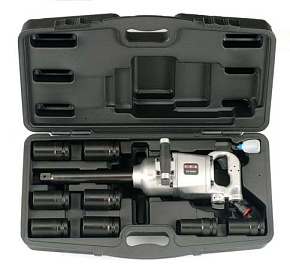 1" Набор гайковерта (2720 Нм) и ударных головок 6-гранных 10 пр. (27-41 мм) (8091D-1)