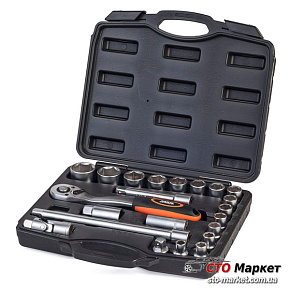 Набор насадок с трещоткой 1/2 22 шт., Миол (58-149)