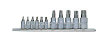 1/4" и 3/8" Набор головок-бит Torx с отверстием 11 пр. (2112L)