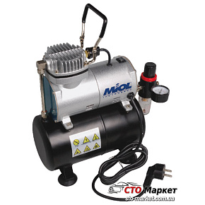 Миникомпрессор безмаслянный с ресивером для аэрографии Миол (81-125) 
