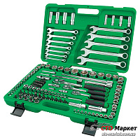 Набор инструмента 1/4, 1/2 и 3/8 130 ед. Топтул (GCAI130B)
