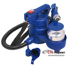 Электрический краскопульт HVLP, н/б 1000мл, шланг 1,5м