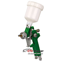 Краскопульт с верхним баком мини HVLP 1,0 мм, Миол (80-852)