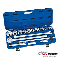 Набор инструмента 3/4 18 ед. головки 21-50 мм King Roy (7395)