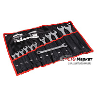 Набор ключей рожково-накидных CRV 12 шт.13-32 в брезенте Миол (51-714)