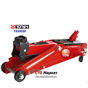Домкрат гидравлический подкатной 3 т, 135-410 мм Торин (T830020)