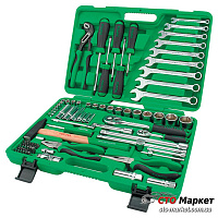 Набор инструмента 1/4 и 1/2 80 ед. комбинированный Топтул (GCAI8002)