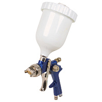 Краскопульт с верхним баком HVLP синий 1,4 мм, Миол (80-828)